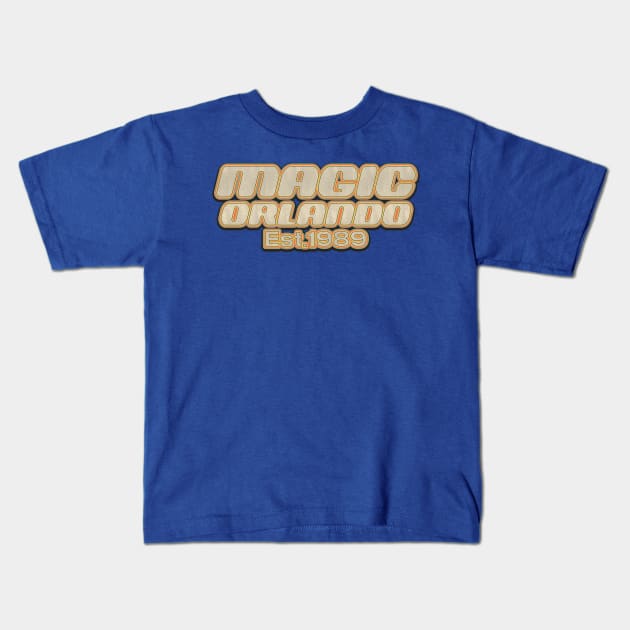 Orlando Magic  / Old Style Vintage Kids T-Shirt by Zluenhurf